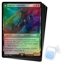 FOIL VINCENT VALENTINE X4 Final Fantasy FIN Magic MTG MINT CARD - Image 1