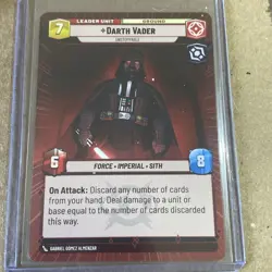 Darth Vader Unstoppable 11/264 Star Wars Unlimited Card LAW A LAWLESS TIME NM - Image 1