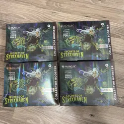 Magic The Gathering Secrets of Strixhaven Collector Booster Omega **LOT OF 4** - Image 1
