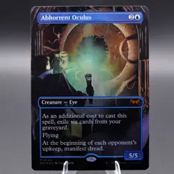 Abhorrent Oculus (Borderless) Foil 344 DSK Duskmourn: House of Horror NM MTG - Image 1