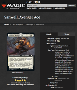 2022 MTG Magic the Gathering BRO The Brother's War #52 Sanwell, Avenger Ace - Image 3