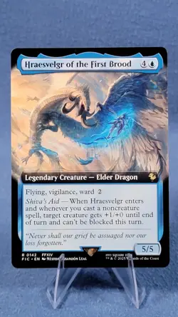 MTG Hraesvelgr of the First Brood (Extended Art) [FINAL FANTASY Commander NM - Image 1