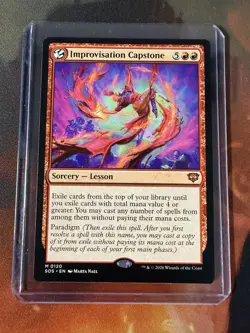 Improvisation Capstone Sorcery Lesson Red MTG SOS English 0120 - Image 1