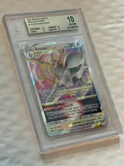 2022 Pokemon Sword and Shield Brilliant Stars 123 Arceus VSTAR PSA BGS 10 POP 7 - Image 3