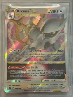 2022 Pokemon Sword and Shield Brilliant Stars 123 Arceus VSTAR PSA BGS 10 POP 7 - Image 4
