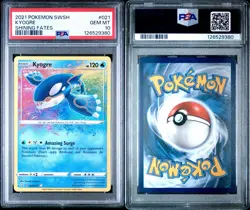 PSA 10 Kyogre 021/072 Pokemon Shining Fates Amazing Rare Holo Graded Card - Image 3