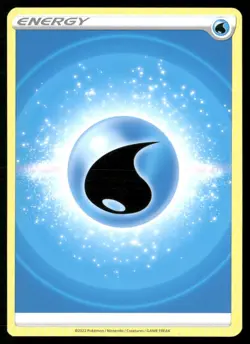 WATER ENERGY 154/159 ULTRA RARE CROWN ZENITH POKEMON NM/M - Image 1