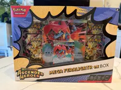 Pokemon TCG ME: Ascended Heroes, Mega Feraligatr Ex Collection Box - In Hand - - Image 1