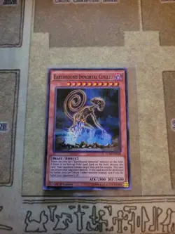 YUGIOH EARTHBOUND IMMORTAL CUSILLU LC5D-EN148 SUPER 1ST ED NM - Image 2
