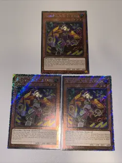 3x Noh-P.U.N.K. Ze Amin 1st Ed Platinum Secret Rare RA04-EN293 Yugioh Playset - Image 1