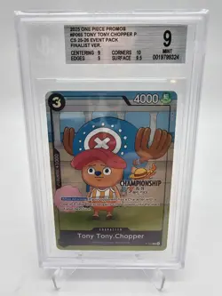 BGS 9 MINT One Piece Tony Tony.Chopper P-065 CS 25-26 Event Pack Finalist - Image 1
