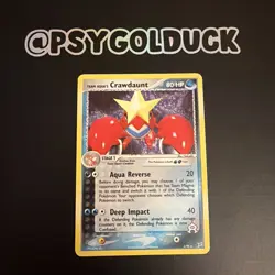 Team Aqua's Crawdaunt Pokemon TCG Card 2/95 - Holo - LP rare english A8 - Image 1