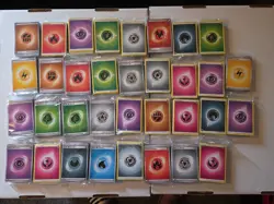 Pokemon TCG Bulk Energy Cards Lot - 34 Sealed Packs - All Types Included - Image 1