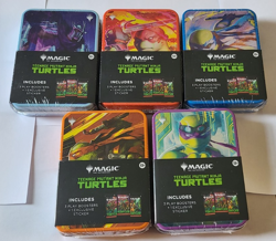 Magic The Gathering Teenage Mutant Ninja Turtles Mini Tin Set Of 5 - TMNT 🐢 MTG - Image 1