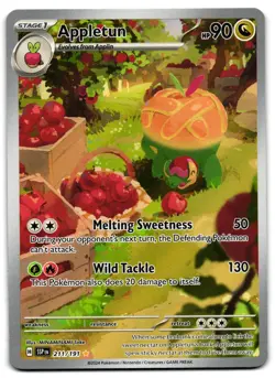 Appletun 211/191 - 🌊 Surging Sparks Illustration Rare Pokemon TCG 🖤 - LP - Image 1