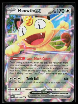 Meowth ex 062/088 Double Rare Perfect Order Pokemon NM - Image 1