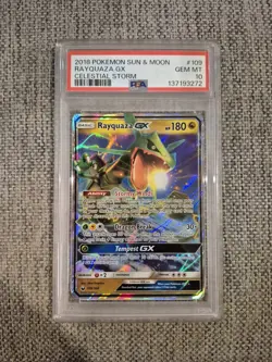 PSA 10 Rayquaza GX Ultra Rare 109/168 Celestial Storm Pokemon LOW POP - Image 2