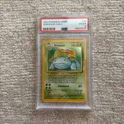 1999 Venusaur Base Set PSA 4 15/102 Pokemon Card - Image 1