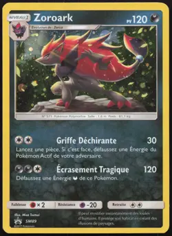 Carte Pokemon Zoroark SM89 Holo Promo SM Francais - Image 1