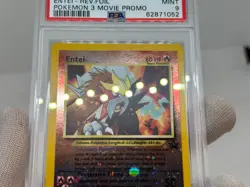 Pokemon Entei Reverse Holo 3 Movie Promo 2001 ENG #34 PSA 9 MINT - Image 5