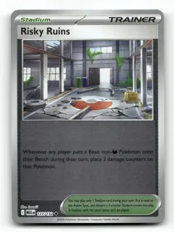 Risky Ruins 127/132 - Mega Evolution Reverse Holo - Pokemon Card NM/M - Image 1