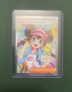 Rosa's Encouragement 123/088 SIR Perfect Order Pokemon Card Full Art Trainer - Image 1