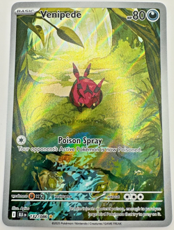 Pokemon Karte TCG Venipede 132/086 Schwarze Blitze Full Holo Rare Englisch NM - Image 1