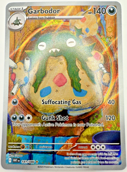 Pokemon Karte TCG Garbodor 141/086 Schwarze Blitze Full Holo Rare Englisch NM - Image 1