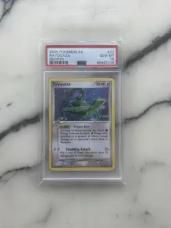 2005 POKEMON EX DEOXYS #22 RAYQUAZA PSA 10 - Image 1