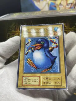 Yu Gi Oh! -Bolt Penguin /Japanese -No Ref -Common 1999 Booster2 old school - Image 2