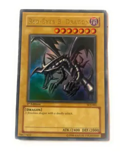 Yu-Gi-Oh Red-Eyes B. Dragon SDJ-001 Ultra Rare 1st Edition Holo Starter Deck Joe - Image 1