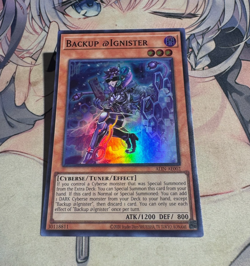 Yugioh Asian English ALIN-AE002 Backup @Ignister Super rare NM - Image 1