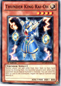 Thunder King Rai-Oh - RYMP-EN074 - Common - 1st Edition Yugioh - Image 1