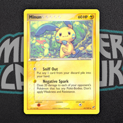 Minun 41/107 Non Holo Deoxys - Pokemon Card - NM - Image 1