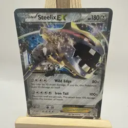 Pokemon TCG Steelix-EX Holo Rare Card Steam Siege 67/114 LP - Image 1