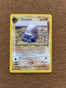 Pokemon Cards: Neo Discovery COMMON: OMANYTE 60/75 (UNGRADED) - Image 1