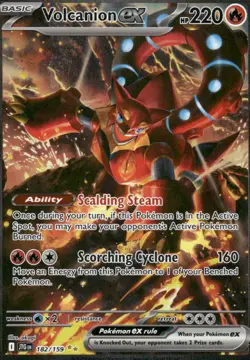 Pokemon Cards Volcanion ex 182/159 Journey Together Special Illustration Rare NM - Image 1