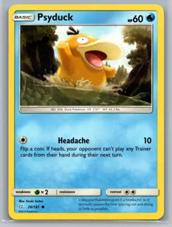 Psyduck SM - Team Up #26/181 Common Pokemon Card - Image 1