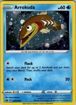 Arrokuda Promo SWSH: Sword & Shield Promo Cards SWSH093 NM - Image 1
