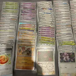 Pokemon TCG Prismatic Evolutions Common, Holo, Reverse holo Bundle NM X140 Cards - Image 2