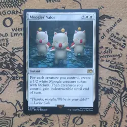 Moogles' Valor, R 0027, FIN, Final Fantasy, MTG, English, NM - Image 1