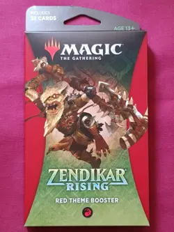 Magic The Gathering ZENDIKAR RISING RED THEME New Sealed Booster Pack MTG - Image 1