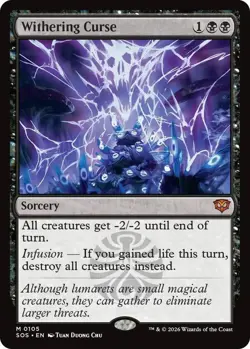 [Foil] Withering Curse M Secrets of Strixhaven 105 NM/LP - Image 1