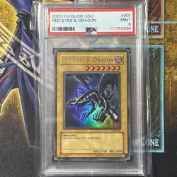 2003 RED EYES BLACK DRAGON SDJ PSA 9 MINT #001 YUGIOH KONAMI - Image 1