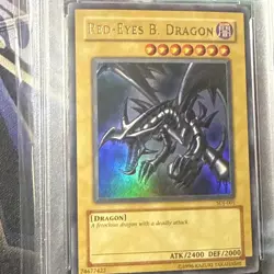 2003 RED EYES BLACK DRAGON SDJ PSA 9 MINT #001 YUGIOH KONAMI - Image 2