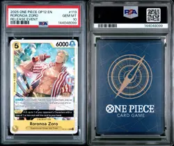 One Piece Card Roronoa Zoro OP12-113 RELEASE Event PSA 10 GEM MINT Pop 1!! - Image 1