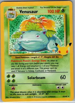 Venusaur 15/102 Holo Celebrations: Classic Collection - Pokemon Card - NM - Image 1