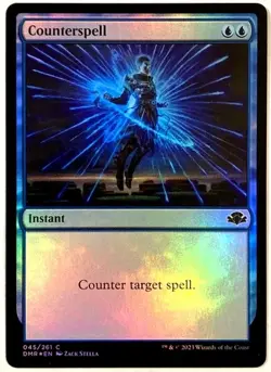 MTG Counterspell *FOIL* Dominaria Remastered 045 Mint beautiful Counterspell - Image 1