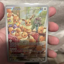 2024 Pokemon TCG English TWM EN Eevee 188/167 Full Art Holo AX92 - Image 1