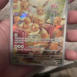 2024 Pokemon TCG English TWM EN Eevee 188/167 Full Art Holo AX92 - Image 3